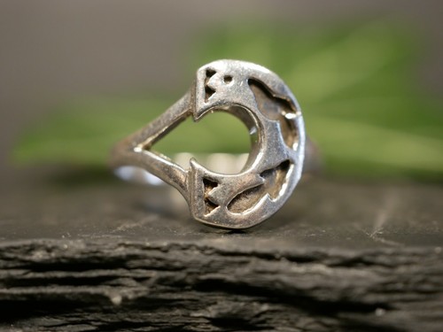 Wunderbarer 925 Sterling Silber Ring Buchstabe Initiale C Struktur Elegant Edel - Bild 4 von 8