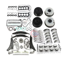 N63 Engine Overhaul Rebuild Kit - Timing Chain Kit Pistons & Rings Set For BMW