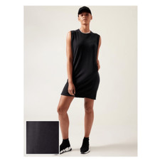 Athleta Seasoft Tank Dress Size LT Large Tall Black 882073