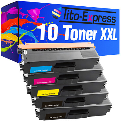 10 Toner XXL PlatinumSerie für Brother HL-4570 CDW HL-4570 CDWT MFC-9460 CDN TN-