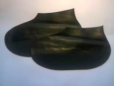 OVERSHOES - BLACK -  WATERPROOF -  NATURAL RUBBER - REUSABLE    fits size 7 - 10