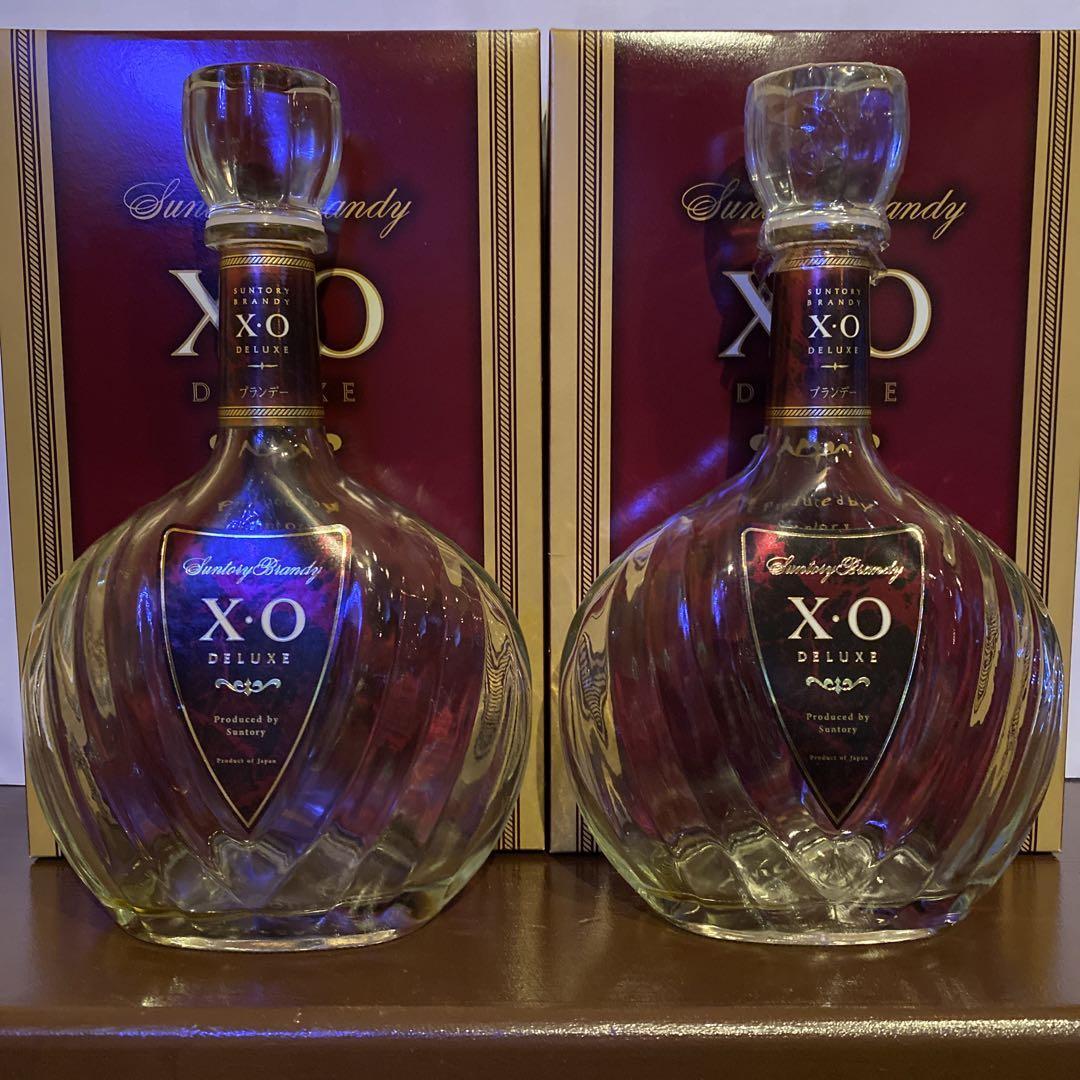 Suntory XO Deluxe Empty brandy Bottles 700ml with Box Set of Suntory XO Deluxe Empty brandy Bottles 700ml with Box Set of