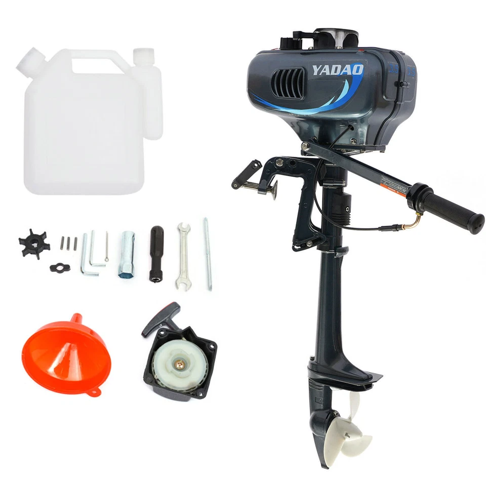 3.5 hp 2 Stroke Outboard Motor Fishing Boat Engine Water Cooling System Newest - Image 3 of 4