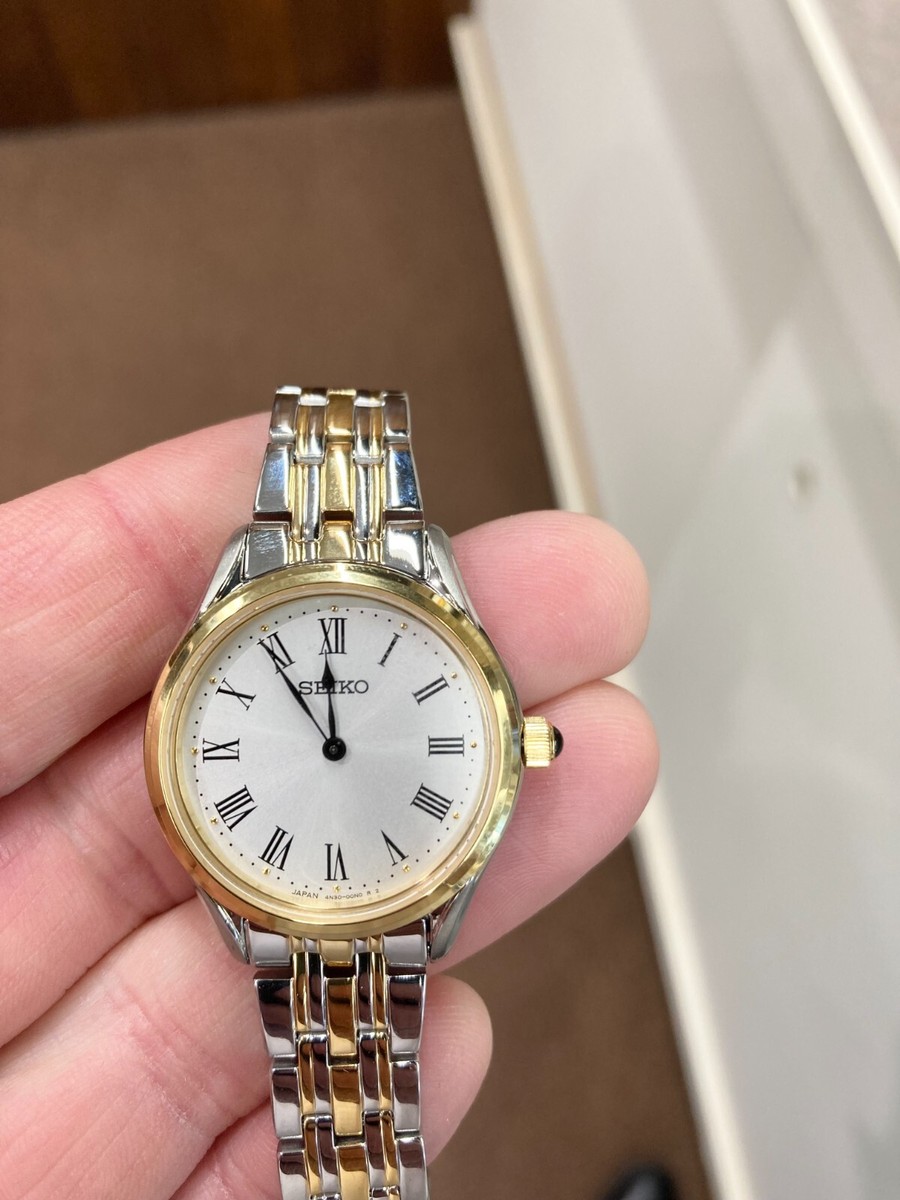 時計 SEIKO Tank Roman Watch White Gold Seiko Women's Watch SWR070 | eBay
