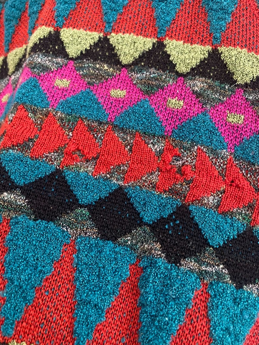 Missoni Sport Vintage Vest Multicolored Abstract Size 42 | eBay