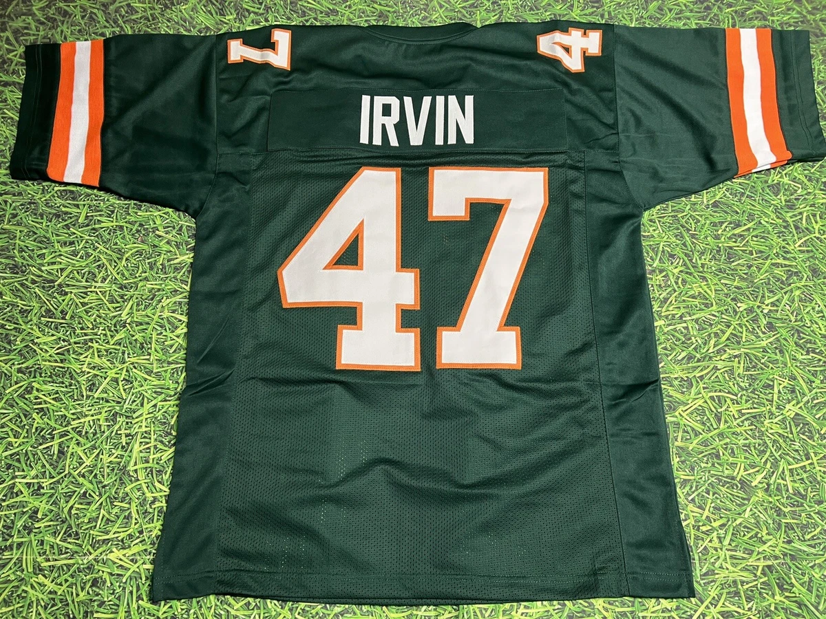 Miami Hurricanes 47 Michael Irvin Green NCAA Jersey