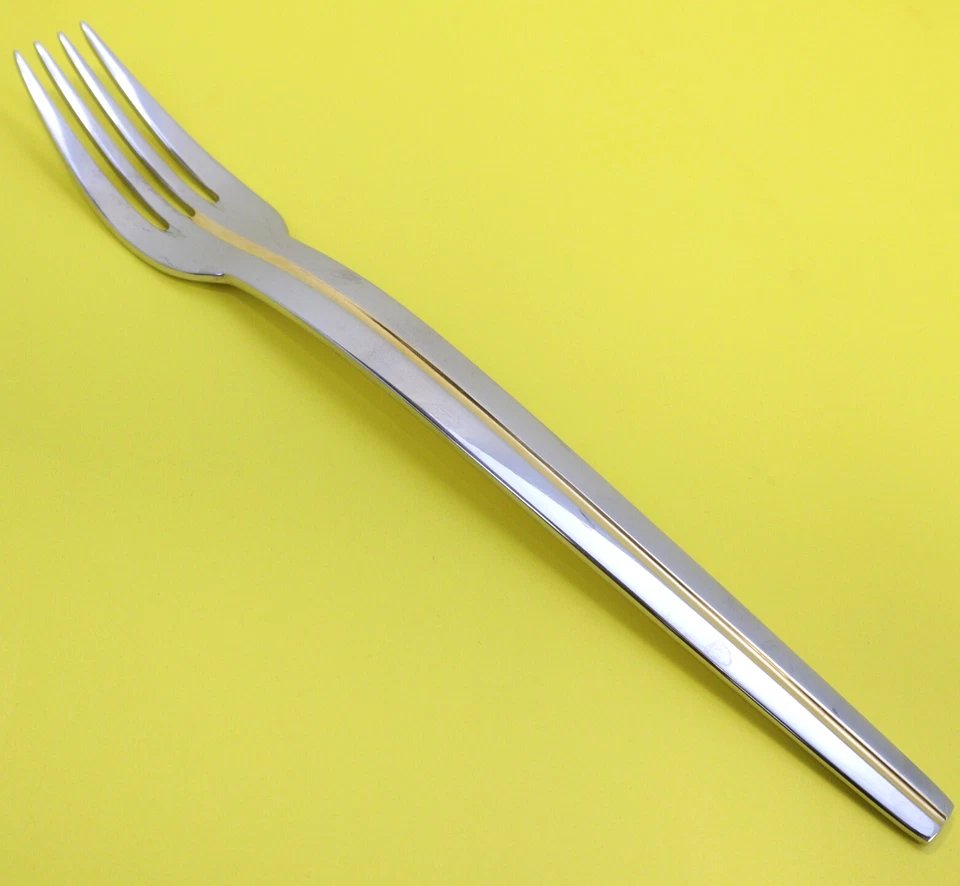 WMF Cromargan RUE ROYALE GOLD acero inoxidable 6 tenedores de cena 18/8 cubiertos brillantes Foto 4 de 4