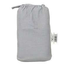 Made by Design King Pillowcase Set Solid Light Gray Easy Care NEW w/o Tags