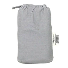 Made by Design King Pillowcase Set Solid Light Gray Easy Care NEW w/o Tags 