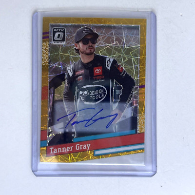 2024 Donruss #119 Tanner Gray Optic Signatures Gold LE 10 Prizm Auto 2/10