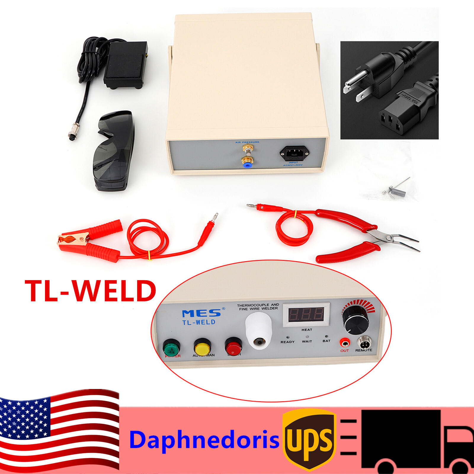 TL-WELD Thermocouple Welding Machine Butt Welder Temperature Wire Touch Welder