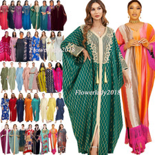 Muslim Abaya Women Dubai Kaftan Maxi Dashiki African Dress Islamic Caftan Robe
