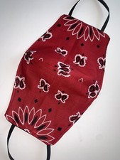 Red Bandana Face Mask