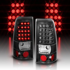 99-02 Fit Chevy Silverado1999-2006 Gmc Sierra Black Led Brake Tail Lights Pair 99-02 Fit Chevy Silverado1999-2006 Gmc Sierra Black Led Brake Tail Lights Pair
