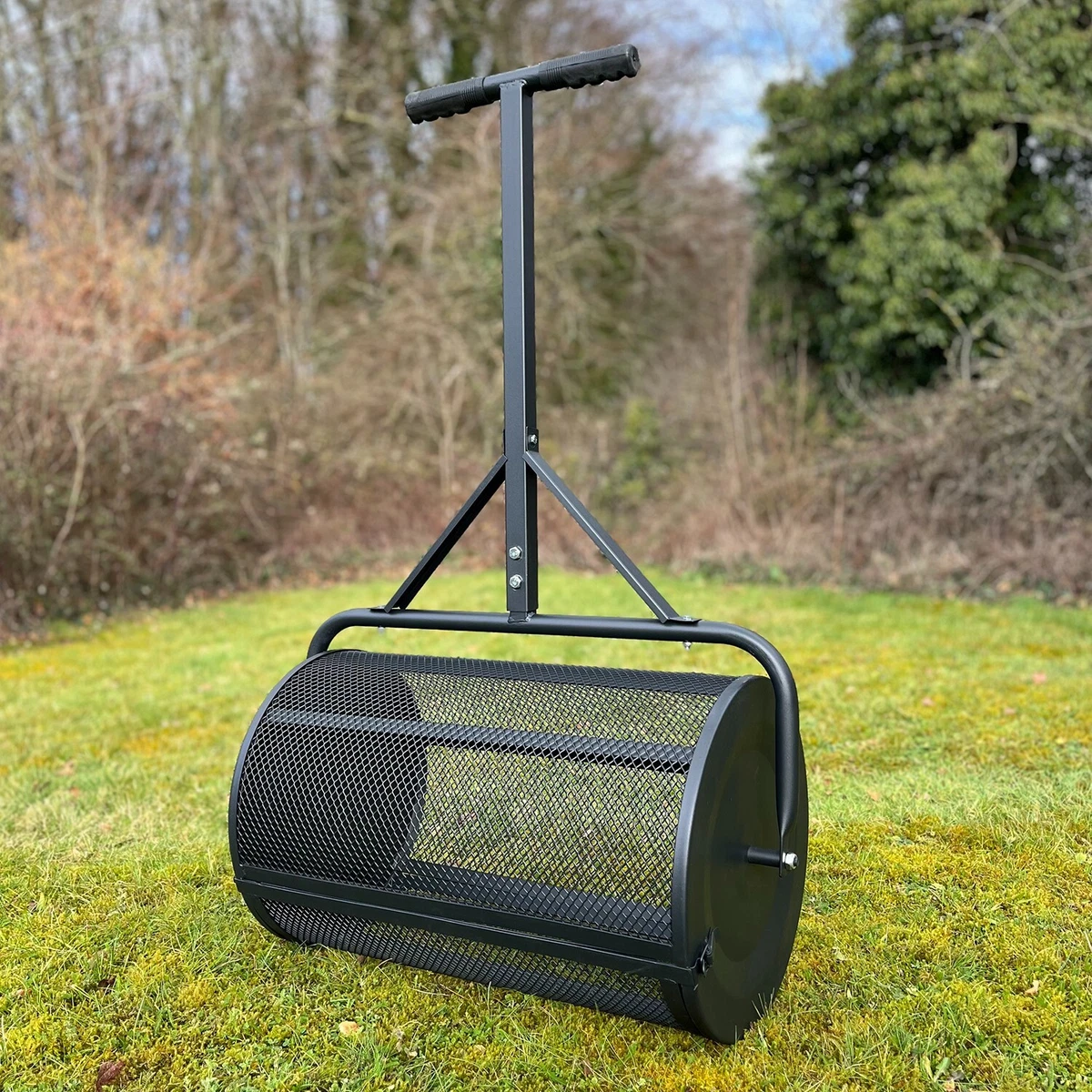 Rolling Garden Lawn Compost Peat Loam Top Dressing Spreader 70