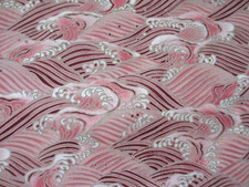 Pink Maroon Ocean Waves OOP Hoffman Cotton Fabric BTY