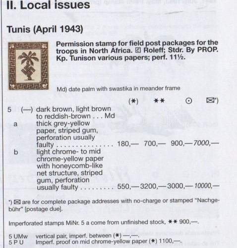 ✔️ GERMANY 3. Reich WWII FIELDPOST TUNIS 1943 Afrikakorps Rommel NG REPRODUCTION - Picture 2 of 5
