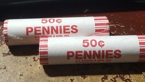Lincoln cent rolls 2024 P-D Two rolls