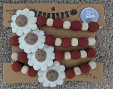 Heart to Home Brand New Fall felted 6 foot garland
