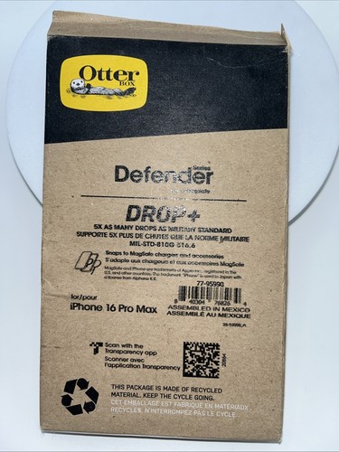 iPhone 16 Pro Max Defender Series Case - Black
