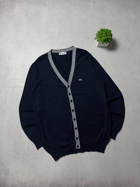 Men Lacoste Sweater Navy Cotton 44 / XXL / 52