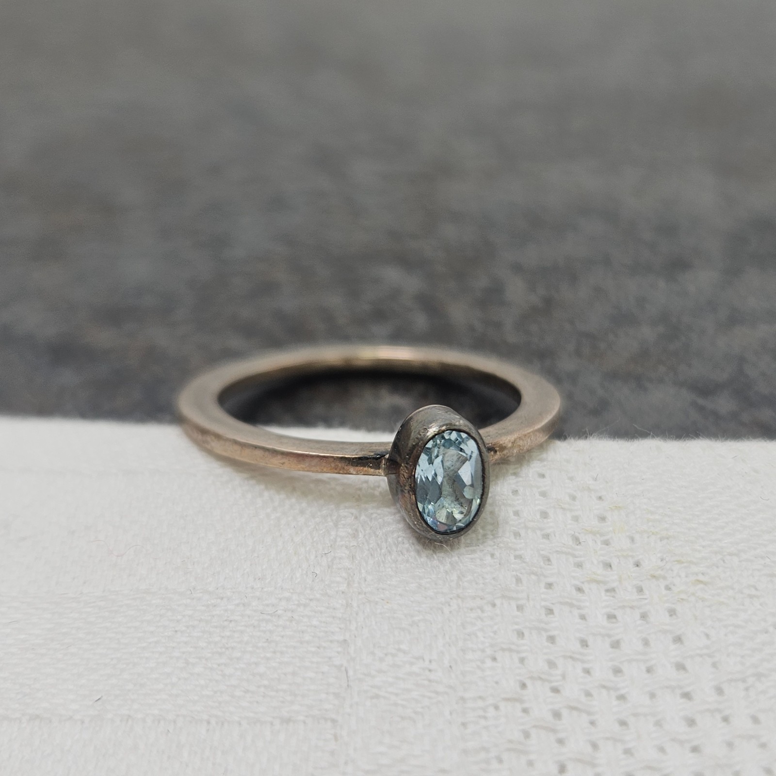 Vintage Sterling Silver 925 Stackable Ring Band O… - image 2