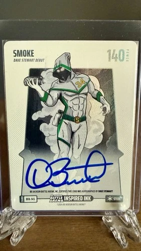 2024 Smoke Dave Stewart On Card Steel Auto Bo Jackson Battle Arena BFA-145