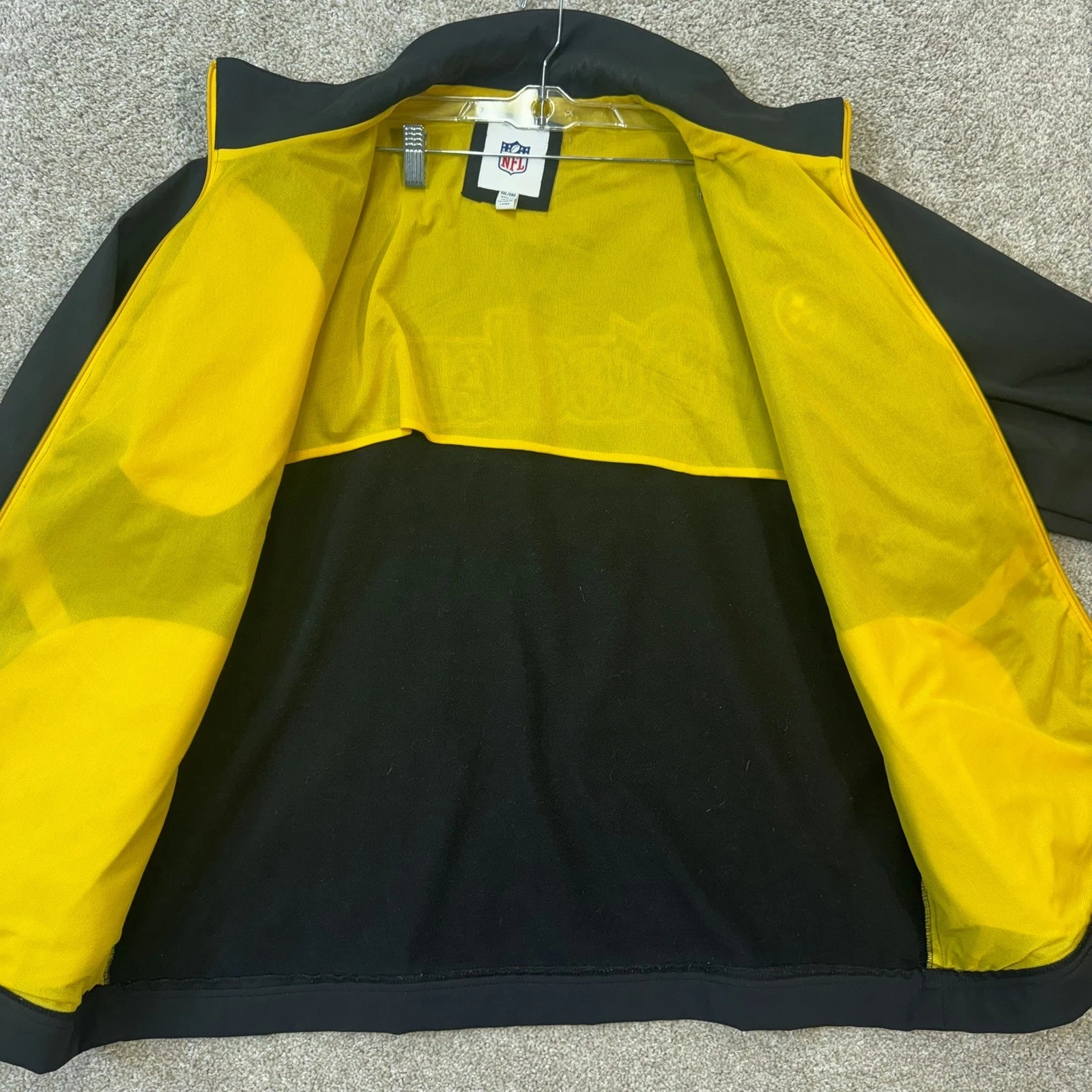 Pittsburgh Steelers Jacket Mens XXL Black NFL Softshell Full Zip G-III Apparel - product detail image 3
