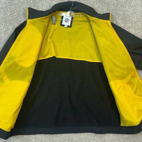Pittsburgh Steelers Jacket Mens XXL Black NFL Softshell Full Zip G-III Apparel image 3