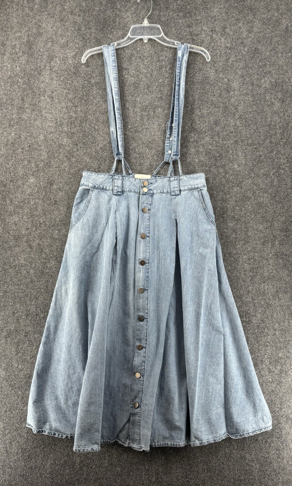 Fantastic Fawn Denim Overalls Midi Skirt Women’s Medium Country Cottagecore