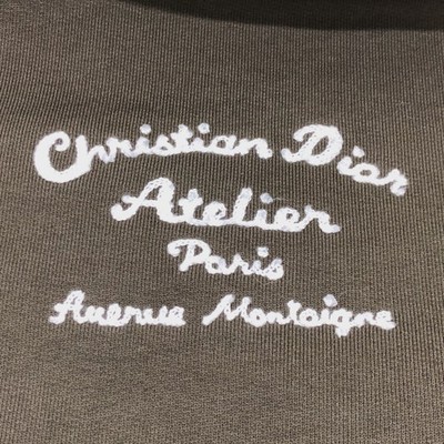 Dior 293J698 Atelier Paris embroidered hoodie pullover Parka | eBay