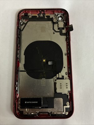 iPhone XR Housing Back Replacement Glass Frame Red Original OEM Pull Grade B