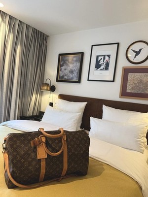 Louis Vuitton Canvas Monogram Keepall 50 Bandouliere Weekender Reisetasche