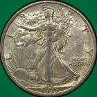 1935-S Walking Liberty Half Dollar Almost Uncirculated AU Coin #33063