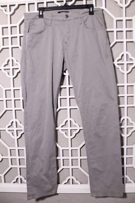 Mavi Pants Mens 33 Gray Zach Straight Leg Casual Stretch Twill Cotton Men 33x32