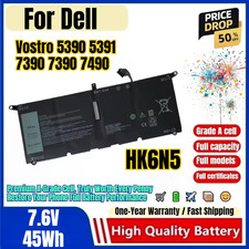 HK6N5 Laptop Battery For Dell XPS 13 9370 Series H754V 0V48RM V48RM 52WH DXGH8