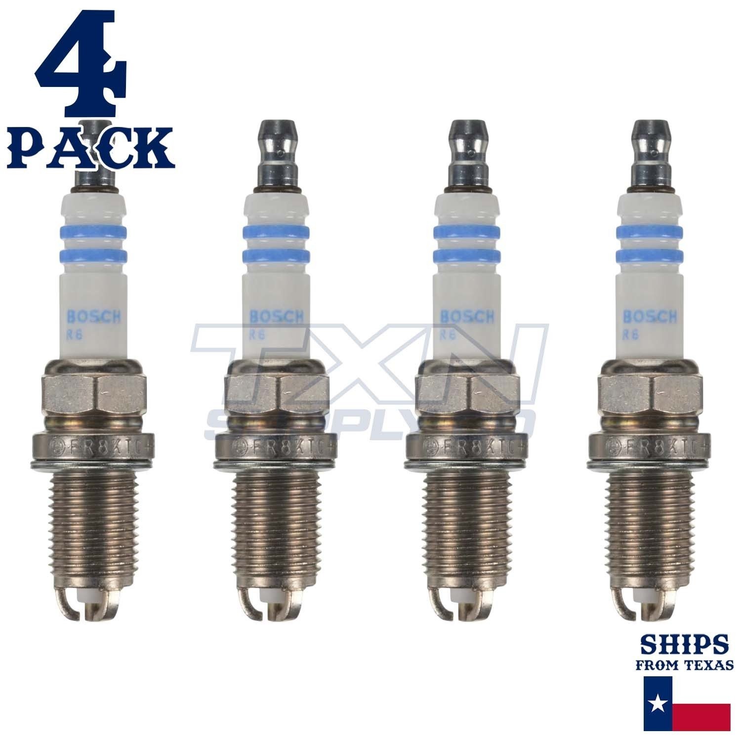 4 Pack Bosch 79003 FR8KTC Copper with Nickel Spark Plugs