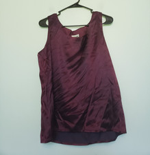 VTG Sandra Ow-Wing NR 1 Saks Fifth Avenue Womens 12 Sleeveless Top Purple Classy