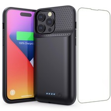 Battery Case for iPhone 14 Pro Max,14 Plus and 13 pro Max, Real 8600mAh Recha...