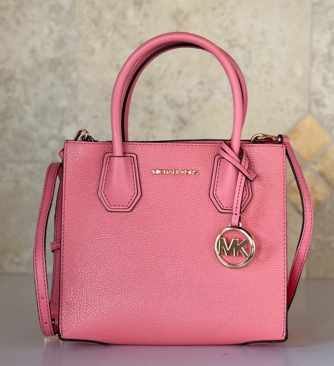 リーマドンナ　プリンセス Michael Kors Mercer Medium Satchel Shoulder Crossbody Bag Tea Rose