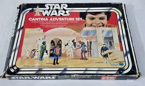 J-777 VINTAGE 1970'S KENNER STAR WARS CANTINA ADVENTURE SET WITH ORIGINAL BOX