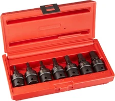Sunex 3658 3/8-Inch Drive SAE Universal Hex Bit Driver Impact Socket Set 3/8″ 