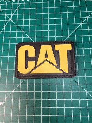 3D Printed Caterpillar CAT Tools Logo Fan Art Sign Display #2