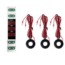 AC 80-500V 1-100A DIN Rail Ammeter Voltmeter Digital Display Current Meter