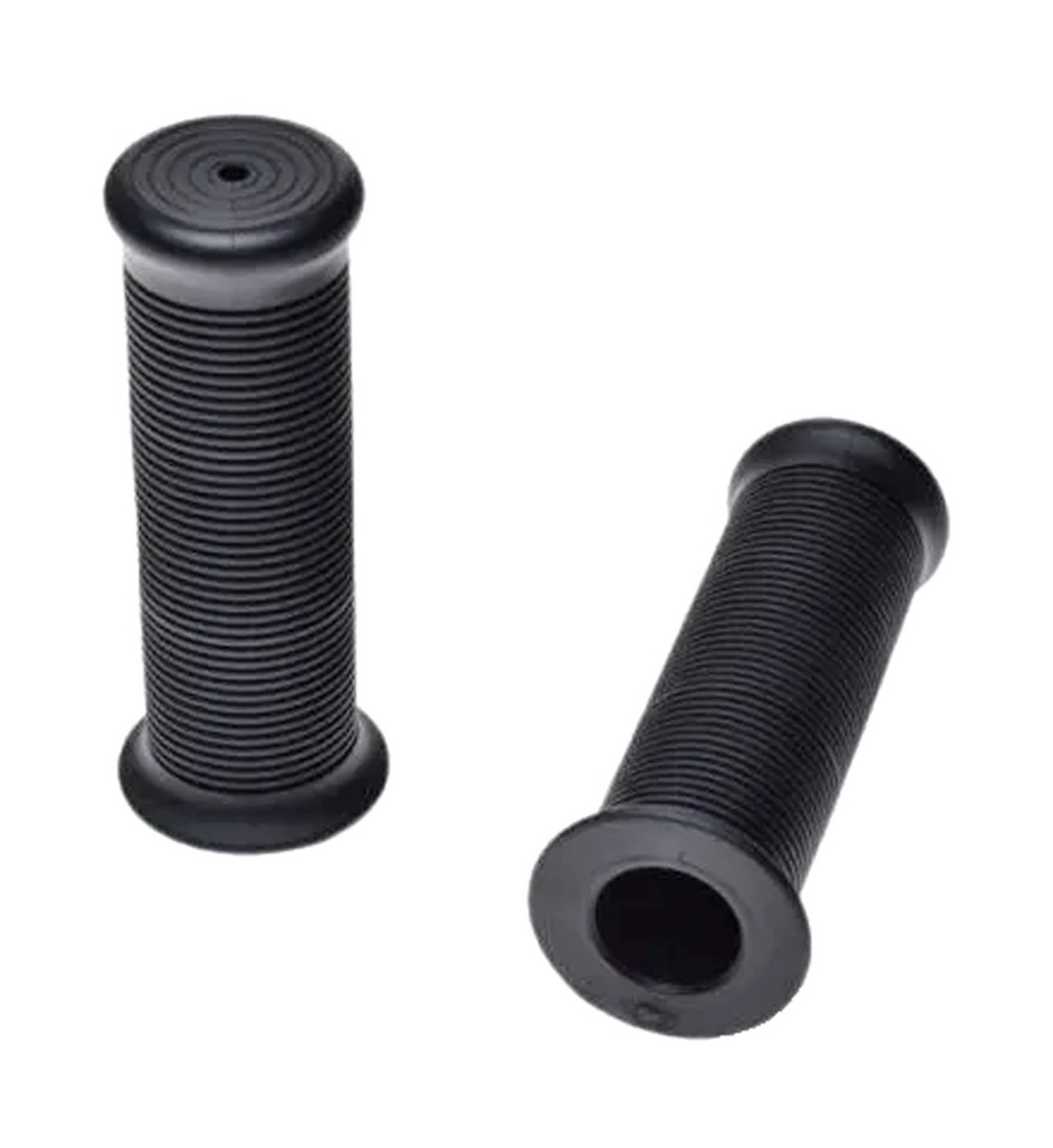 Guidon caoutchouc 1 pouce et 1-1/8 noir 124mm pour moto