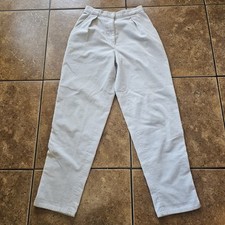 Vintage 90s Corduroy Pants Ouiset Off White Pleated Streetwear Mom Jeans