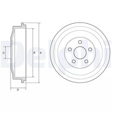 Tambour de frein Chrysler PT CRUISER