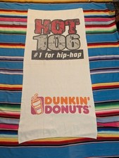 Lo último 106 Providence Dunkin Donuts Toalla de Playa Hip Hop Radio Estación Promo Toalla