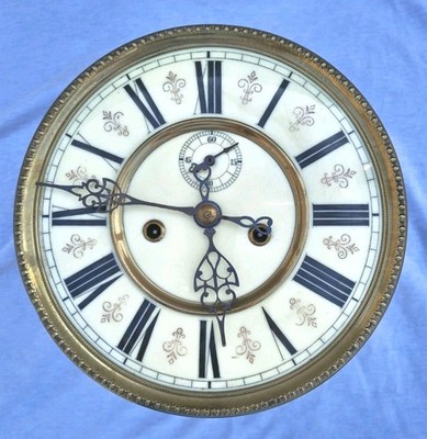 A.Willman & Co Twin Weight Vienna Wall Clock Dial, Movement 7 3/4'' Diameter 