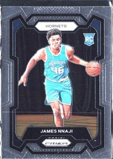 2023-24 Panini Prizm James Nnaji #159 Rookie #/199 SN,RC Charlotte Hornets